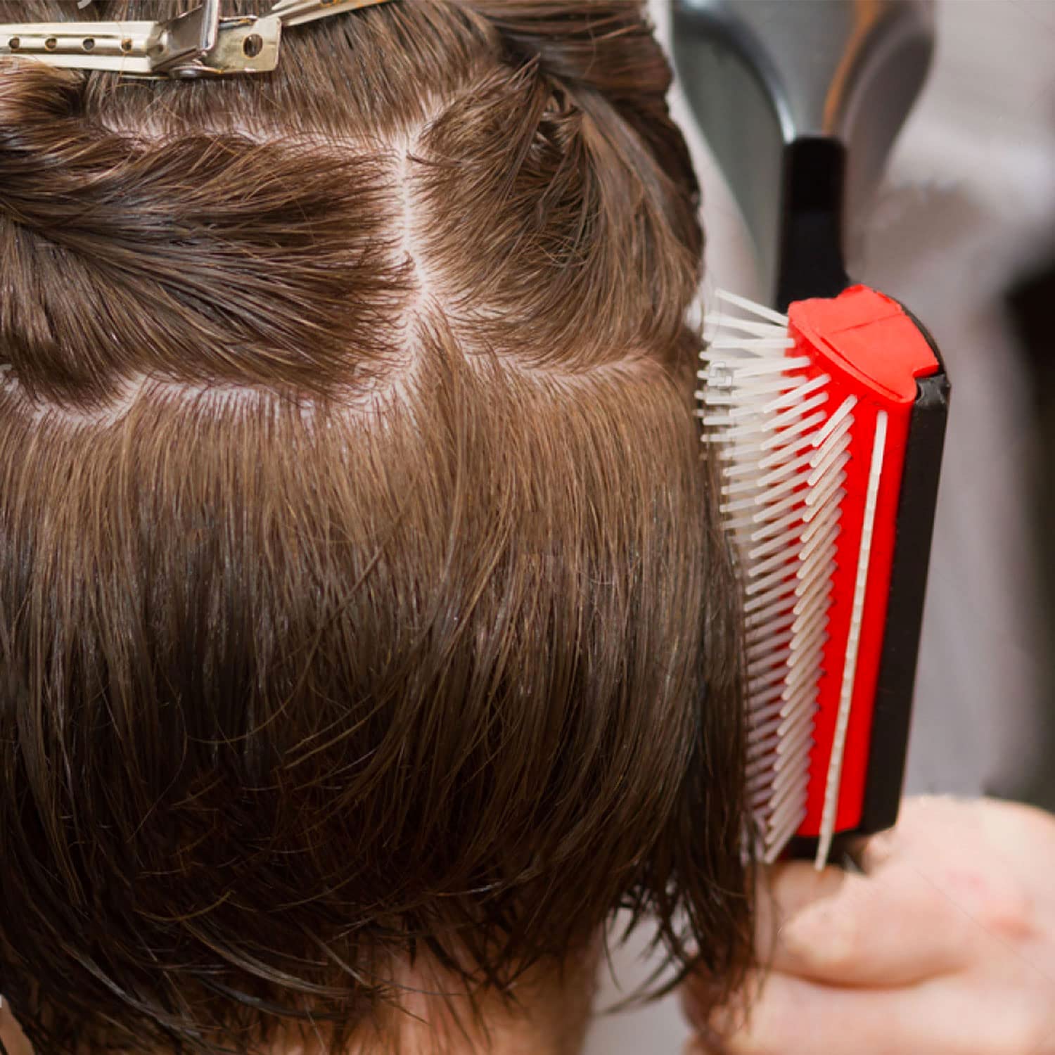 Cepillo desenredante para pelo rizado, cepillos de masaje, fácil de limpiar, herramientas de peinado para el cuidado del cabello, 5 unidades por juego