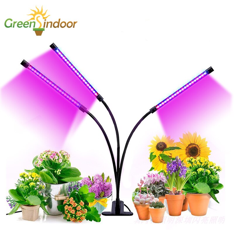 Usb Groeien Licht 27W Volledige Spectrum Timer Lamp Voor Plant Led Phyto Lamp Voor Bloemen Indoor Planten Vetplanten Groeiende licht Fitolamp