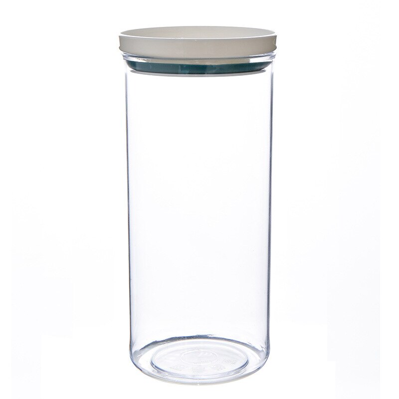 Japanese can be stacked whole grain storage tank kitchen with a lid plastic sealed container food storage container: blue700ml