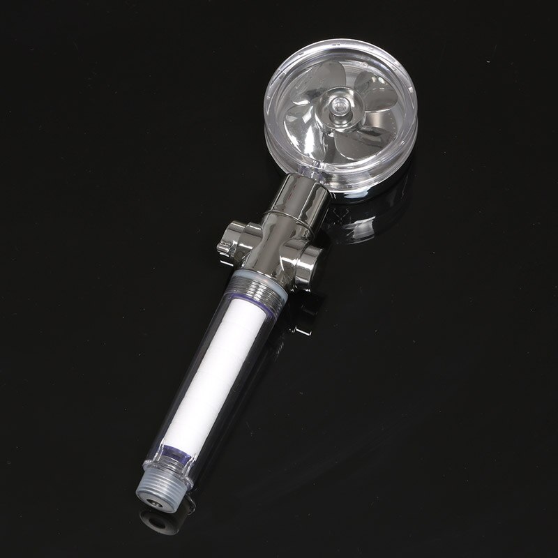 Turbocharged Shower Head Water Saving Flow 360 Degrees Rotating with Filter Rain High Pressure Spray Nozzle Bathroom Accessories: Silver Upgrade