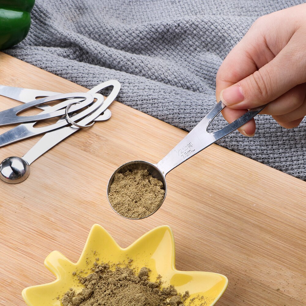 NICEYARD-cuchara medidora para harina, alimentos, café, accesorios de cocina, herramientas de medición para hornear, 5 unids/set/juego