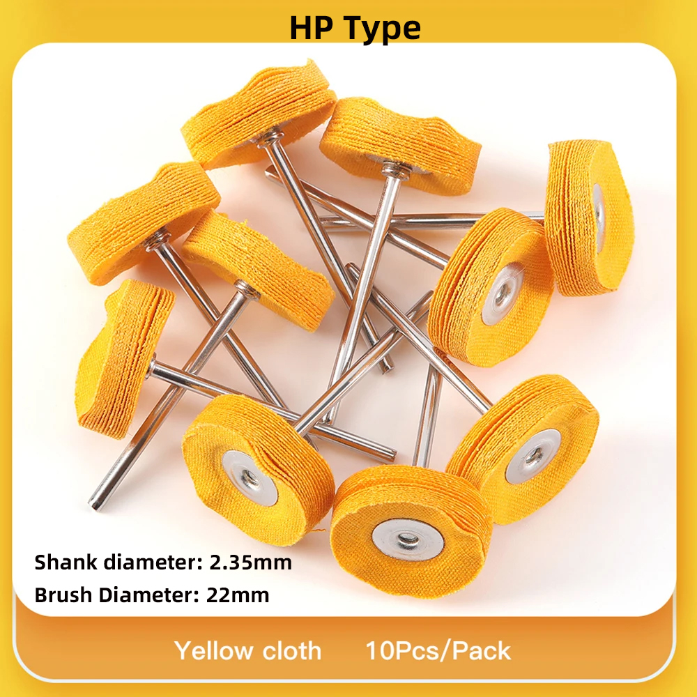 10 stk/pakke tandpoleringsbørster filt/cashmere/bomuld  hp2.35mm,3/32 ": Rød