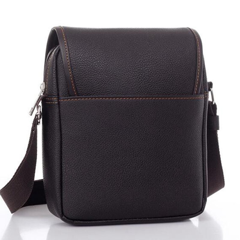 2022 Mannen Lederen Pu Plaid Kleine Mannelijke Handtassen Zwarte Vintage Heren Schoudertas Crossbody Tassen Voor Mannen Messenger Bag s1245
