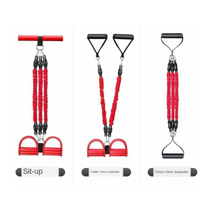 Pedal Chest Expander Men's Thin Leg Belly Control Pulling Rope Sit-ups Home Fitness Equipment Sports Auxiliary Rope Model Number