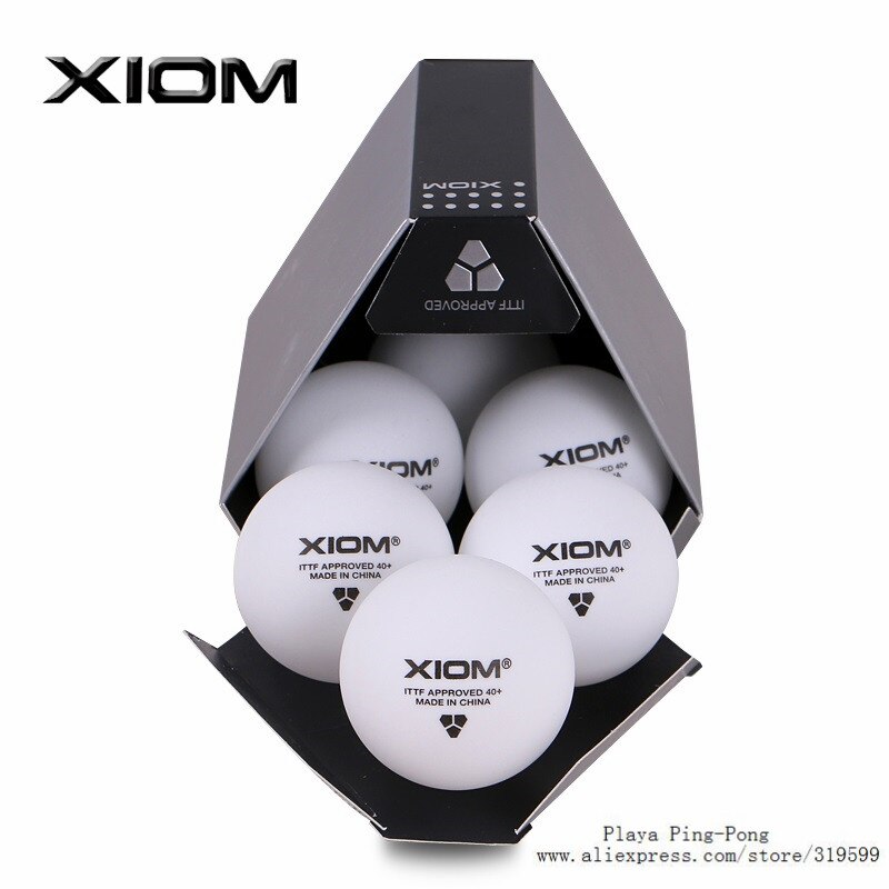Xiom Material Plastic 40+mm ITTF Approved 3-Star Table Tennis Balls White Ping Pong Balls