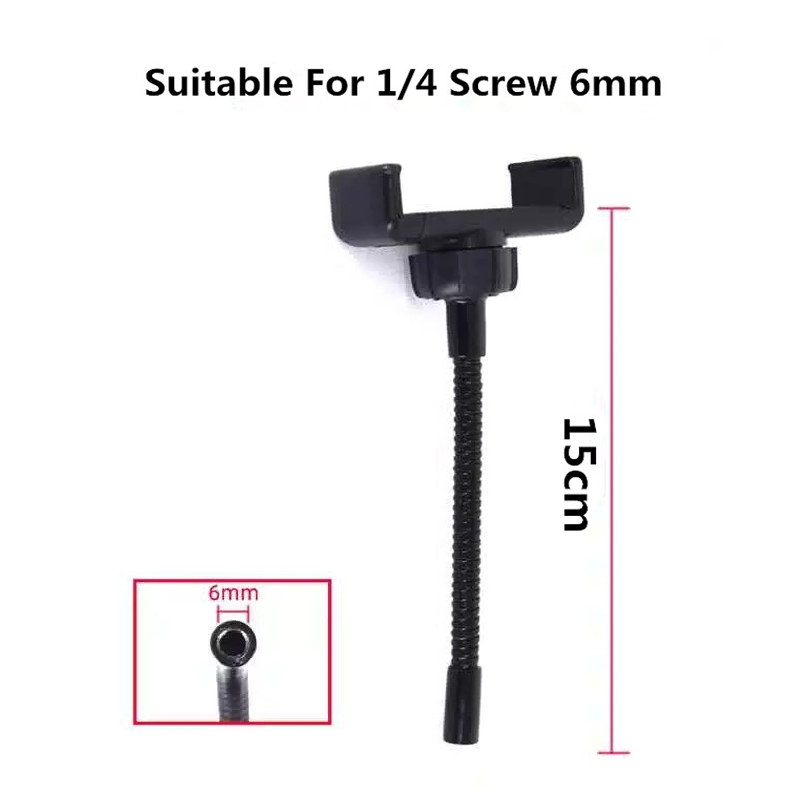 Telefoonhouder Flexibele slang Lange arm Telefoonclip voor ringlicht Vervangingsonderdeel 360-montage Clip Beugel Klemstandaard Statief Monopod: YELLOW
