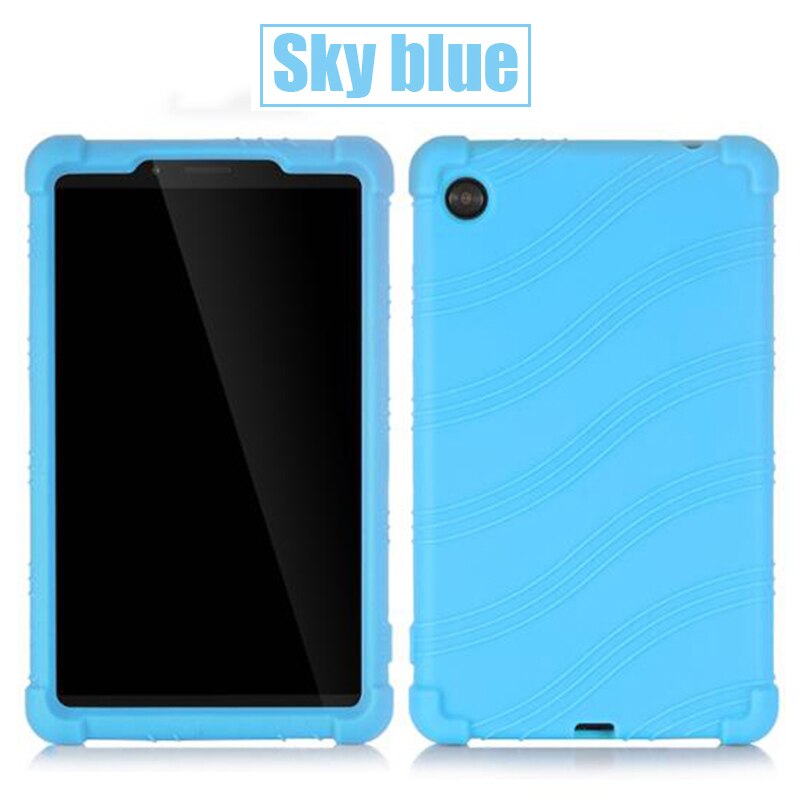 Étui en Silicone pour Lenovo Tab M7 7.0 pouces TB-7305F TB-7305X TB-7305i Tablette Souple Housse de Support Funda Coquille pour Les Enfants: Sky Blue