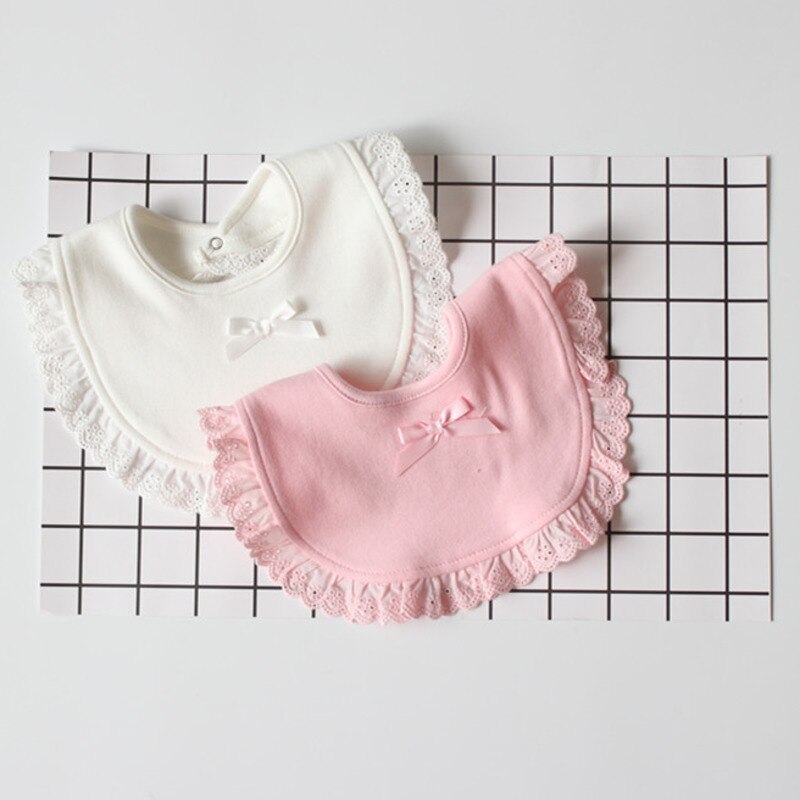 Meisje Baby Slabbetjes Speeksel Handdoek Peuter Bib Prinses Kant Meisje Driehoek Handdoek Boog Prinses Slabbetjes Burp Doek Peuter Kant Baby slabbetjes