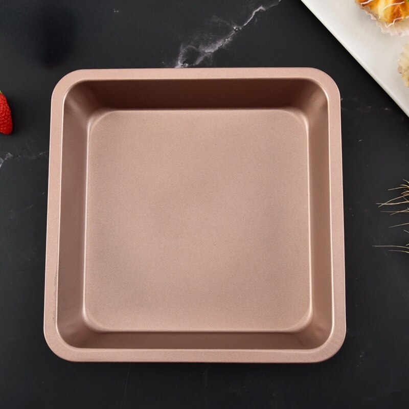 Non-Stick 8 Inch Square Cake Baking Pan Carbon Steel Tray Pie Pizza Bread Cake Mold Bakeware Tools Kitchen Accessories