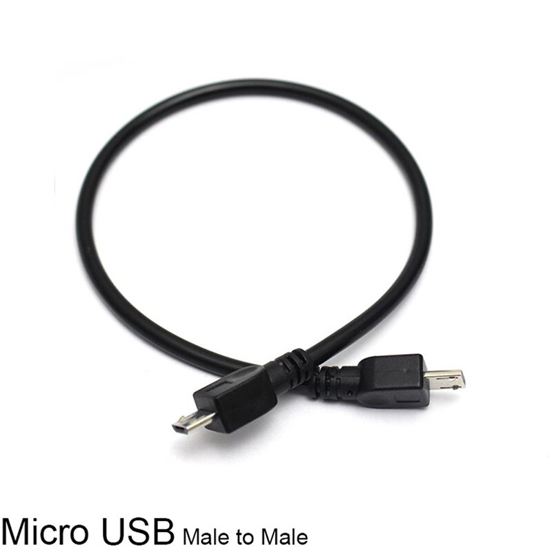 1Pcs 25Cm Micro Usb Male Naar Micro Mannelijke 5Pin Converter Otg Adapter Datakabel