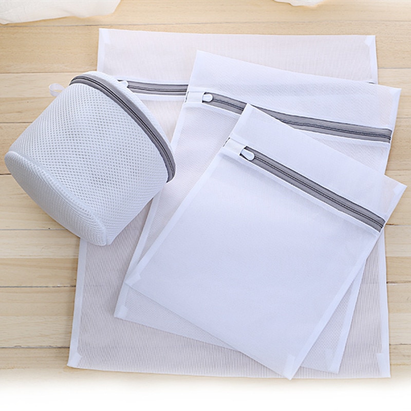 Mesh Laundry Bags for Washing Machine Travel Clothes Storage Net Zip Bag for Wash Bra Stocking and Underwear