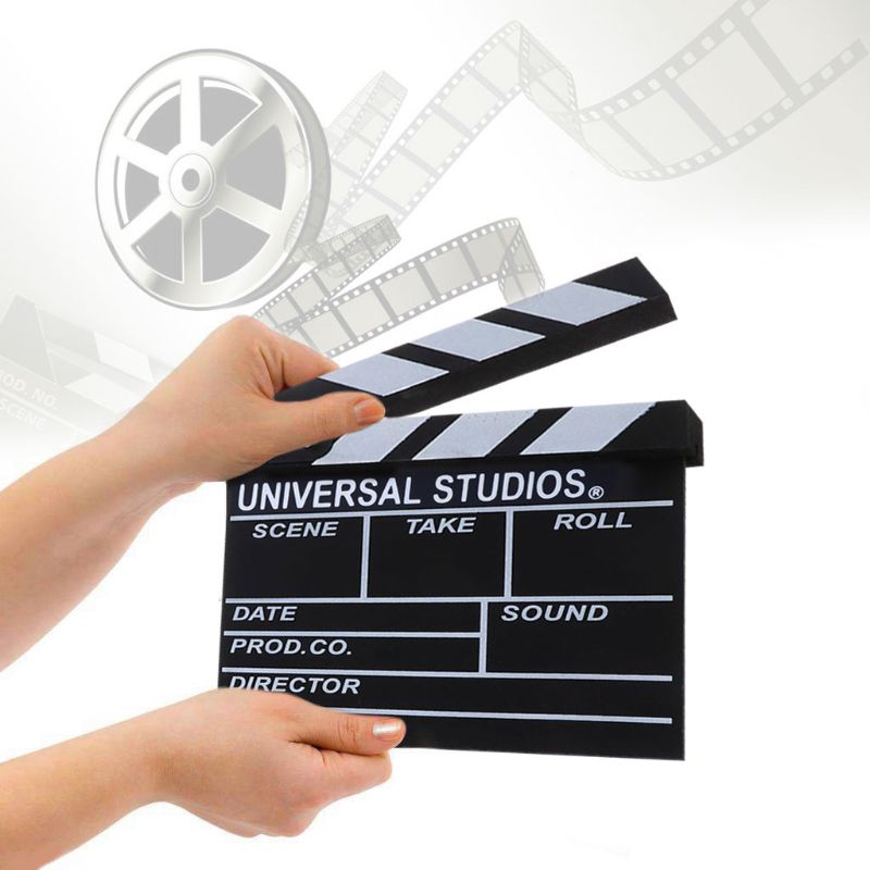Film Director's Clapper Board Movie Scene Clapboard Photography Props Film Shooting Accessory
