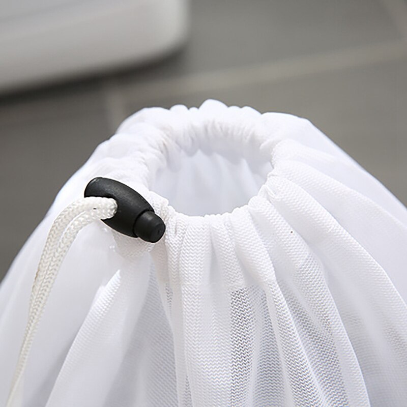 Mesh Laundry Bag Drawstring Washing Machine Laundry Bag Underwear Bra Socks Wash Net Large Capacity Clothes Storage Pouch