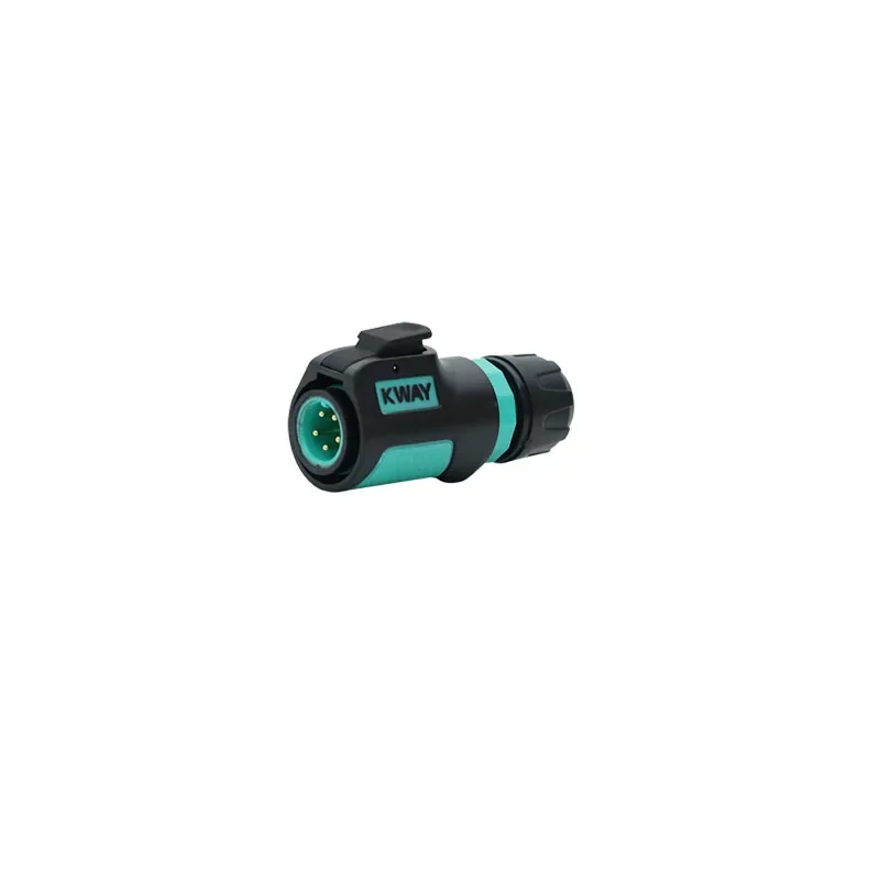 KWAY K12 Male Plug Female Socket IP68 Bulkhead M12 2 3 4 5 6 7 8 Pin Waterproof Electrical Connector Energy Scooter Charger: WHITE