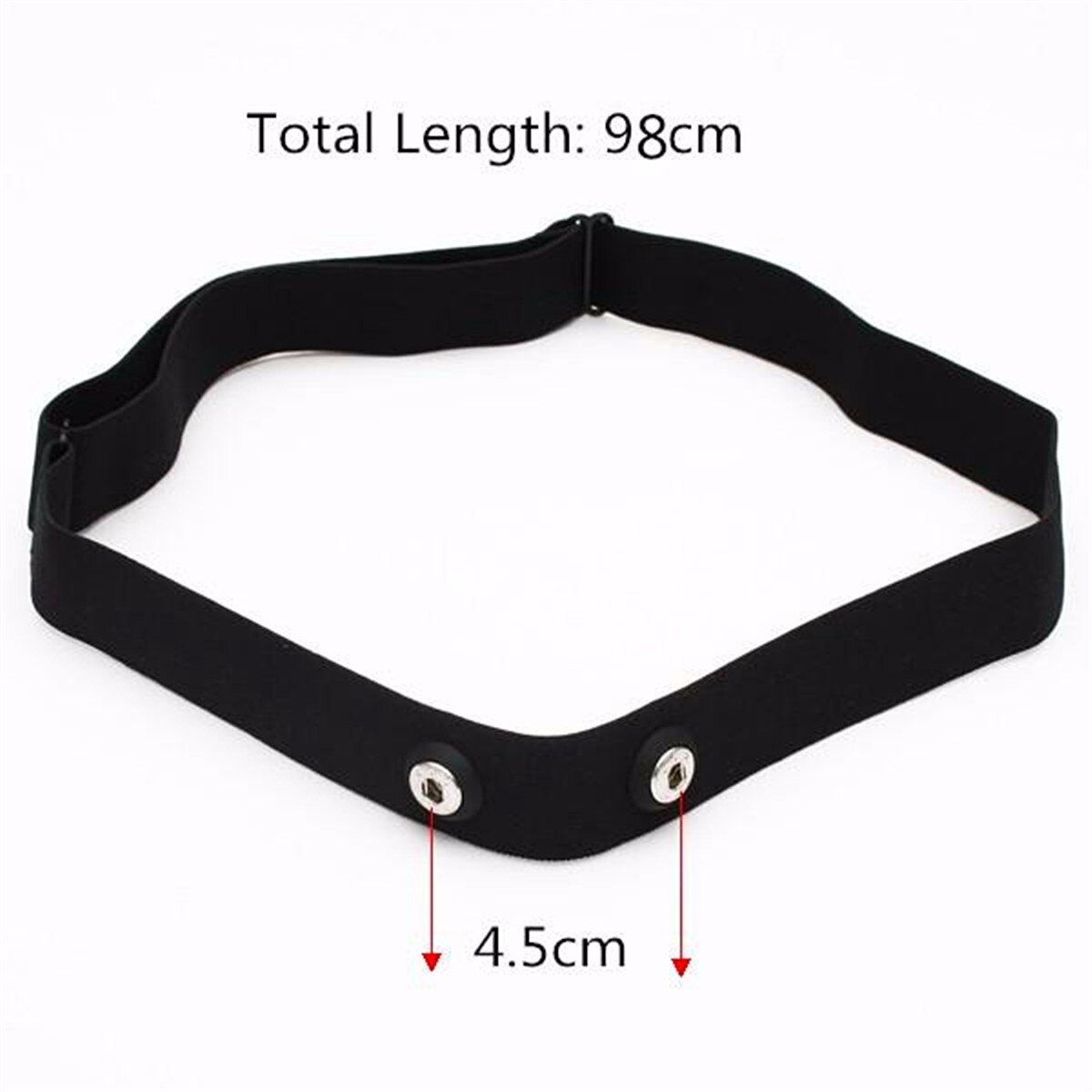 Ftness Silica Gel Fiber Elastic chest Rate Strap Chest Belt Straps for Sport Heart Rate Monitor Watch Body Building