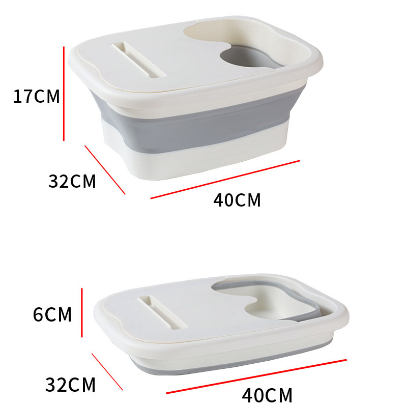 1-2Stck Fuß Einweichen Eimer Faltbare Wasser Eimer Tragbare Massage Gesundheit Fuß Badewanne Kalb Bedeckt Isolierte Fuß waschbecken