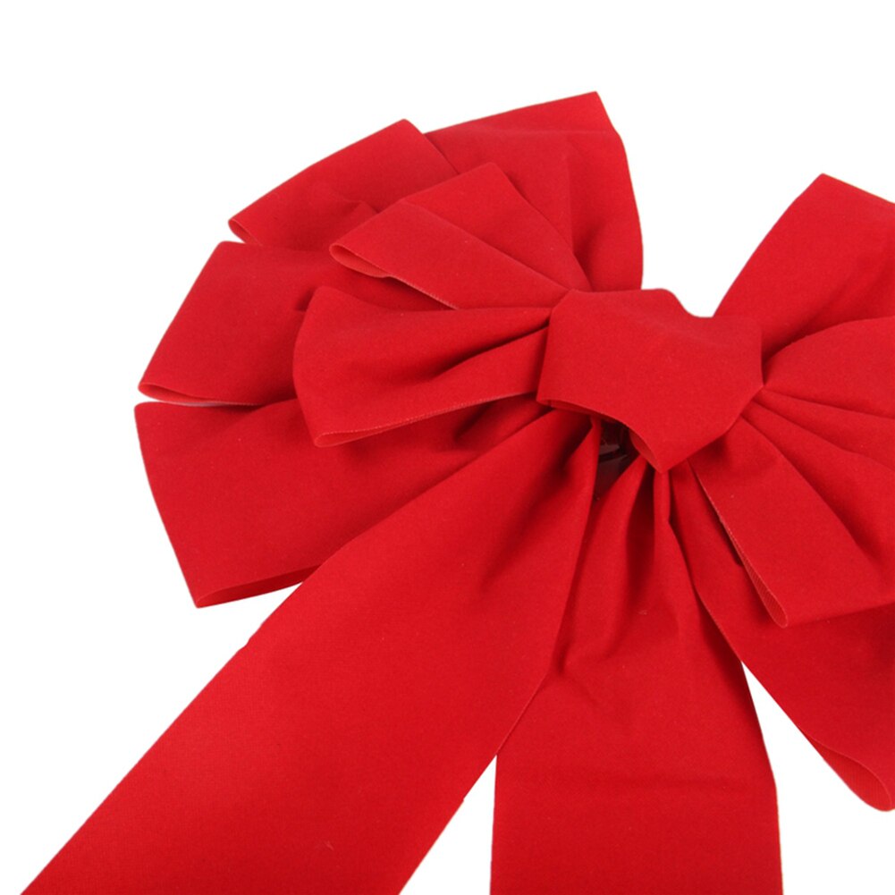6 stk rød stor julesløyfekrans juletrepynt sløyfe til festivalårsfestpynt