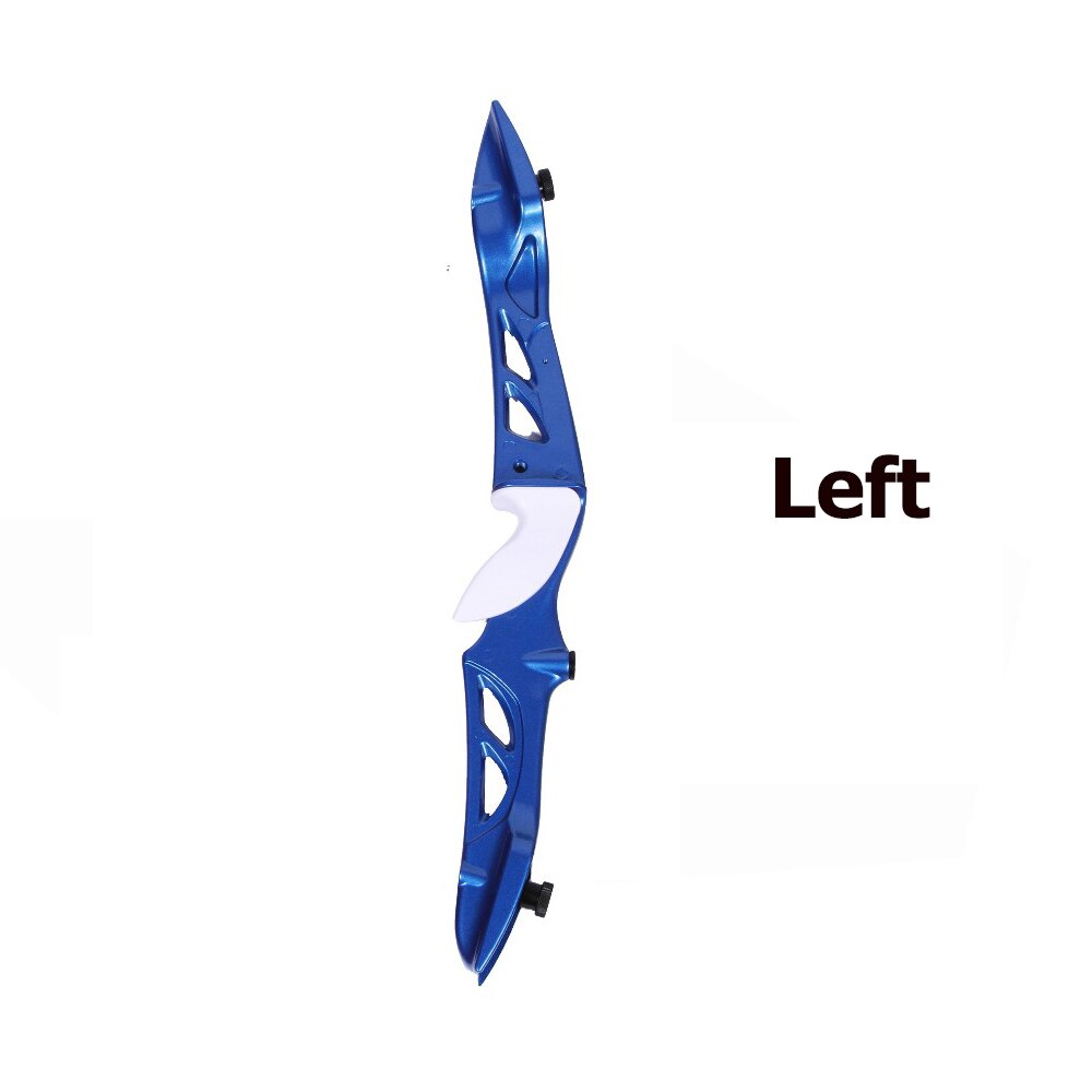 23 Inches Sanlida Beginner Recurve Bow Riser Magnesium Left/right Hand for Archery Practice Outdoor Sport: Left Blue