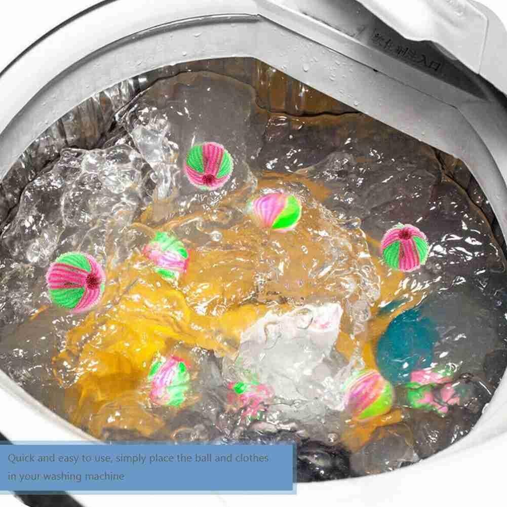 Six Pack Nylon Laundry Ball Decontamination Anti-winding Cleaning Ball Ball Bra Hair Washing Underwear Ball Sticky Usefu Wa F0w4