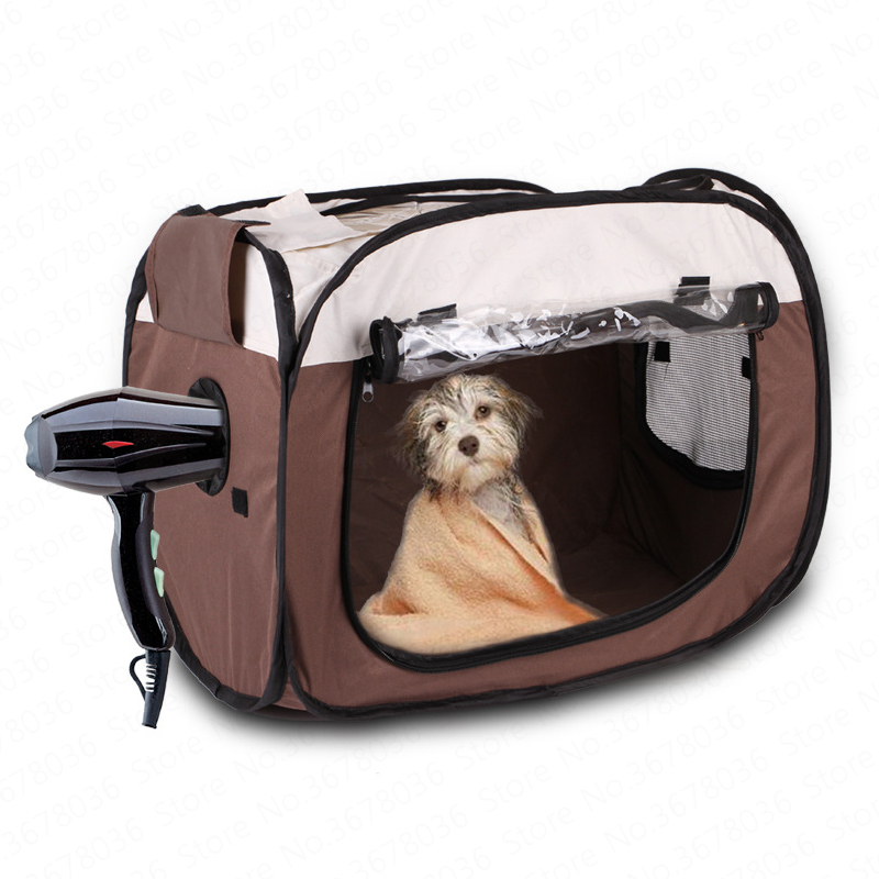 Dog Cat Drying Hair Dryer Dry Box Hair Dryer Bath Artifact Folding Pet Drying Box Cold Storage Battery for Shopping Bags