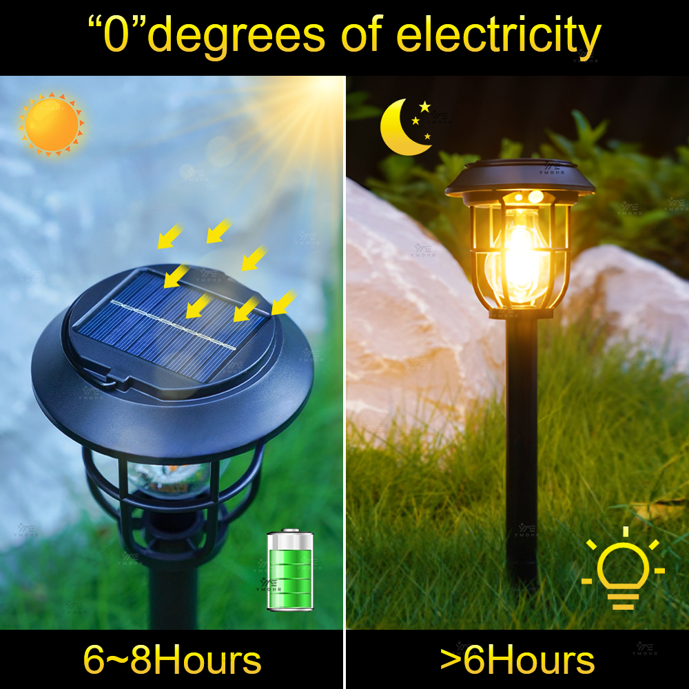 Luz LED Solar para acampar de 1200LM, luces solares para exteriores, lámpara LED recargable, luces ambientales para equipo de Camping, decoración de jardín