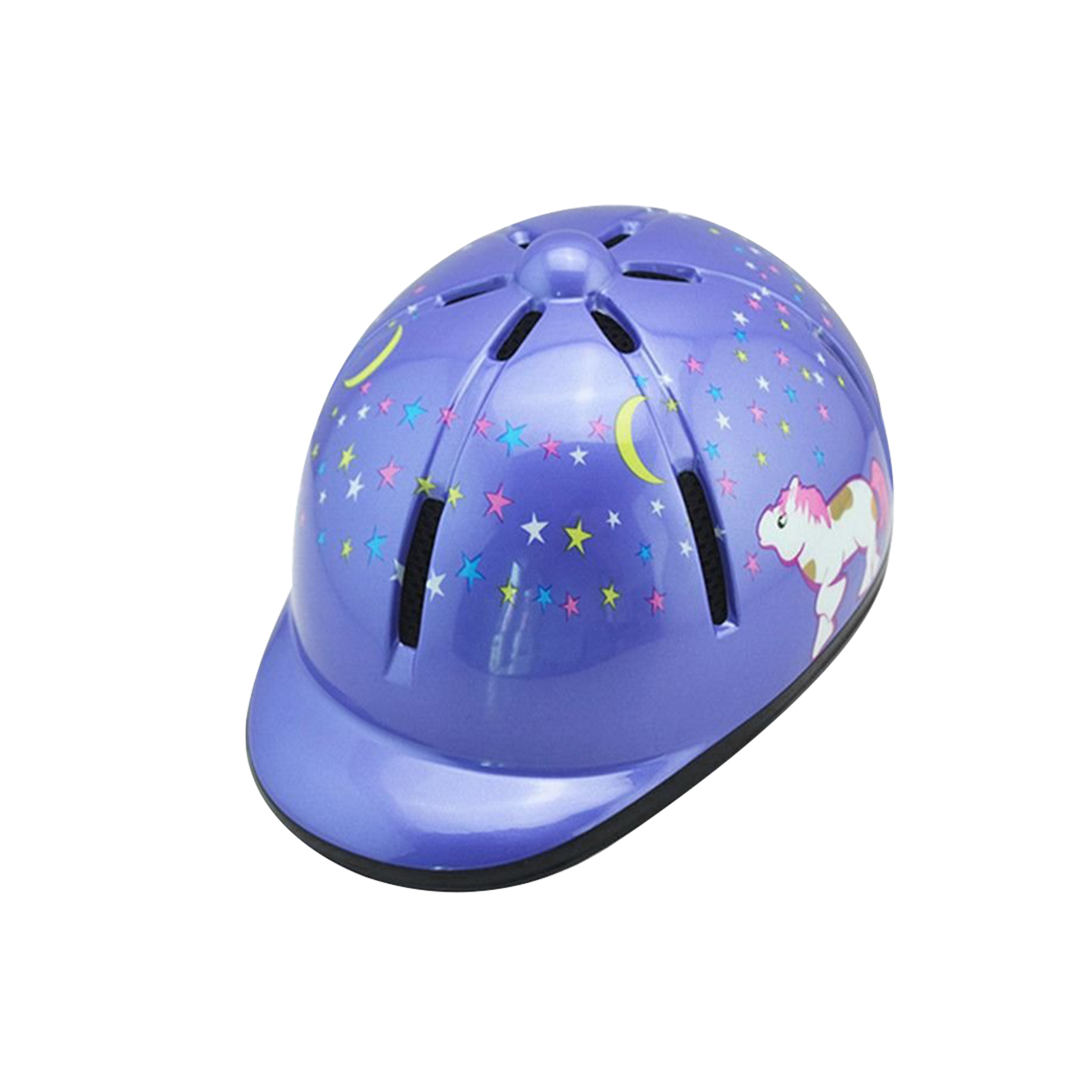 Boys Girls Cycling for Kids Universal Horse Riding Helmets Adjustable Safety Sports Protective Equipment Head Protection Hat: Purple