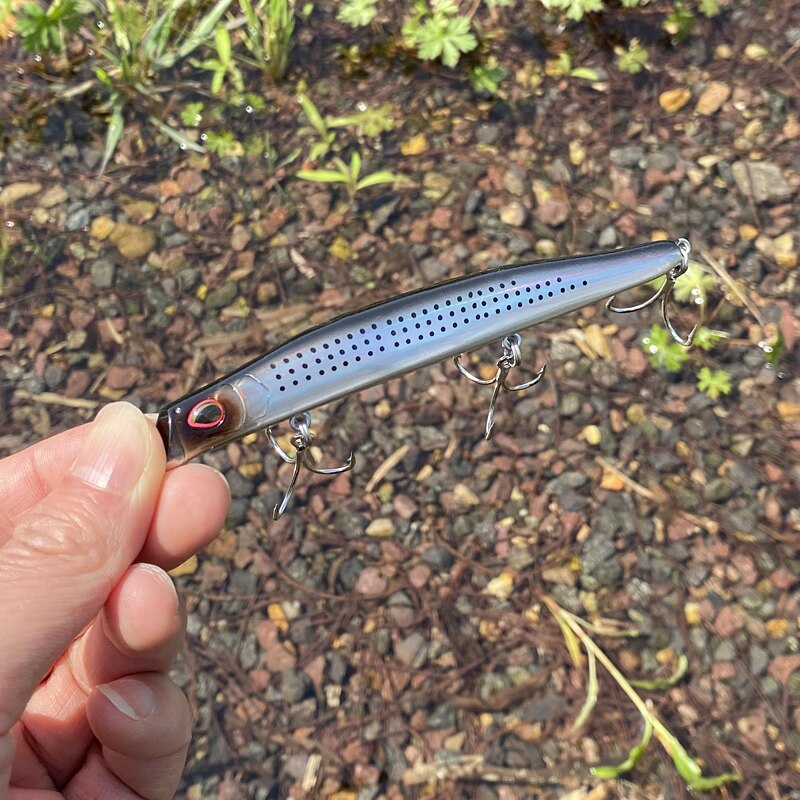 LTHTUG – leurre méné rigide coulant de de japonaise, appât artificiel idéal pour la pêche au bar, 23g, 119.5mm