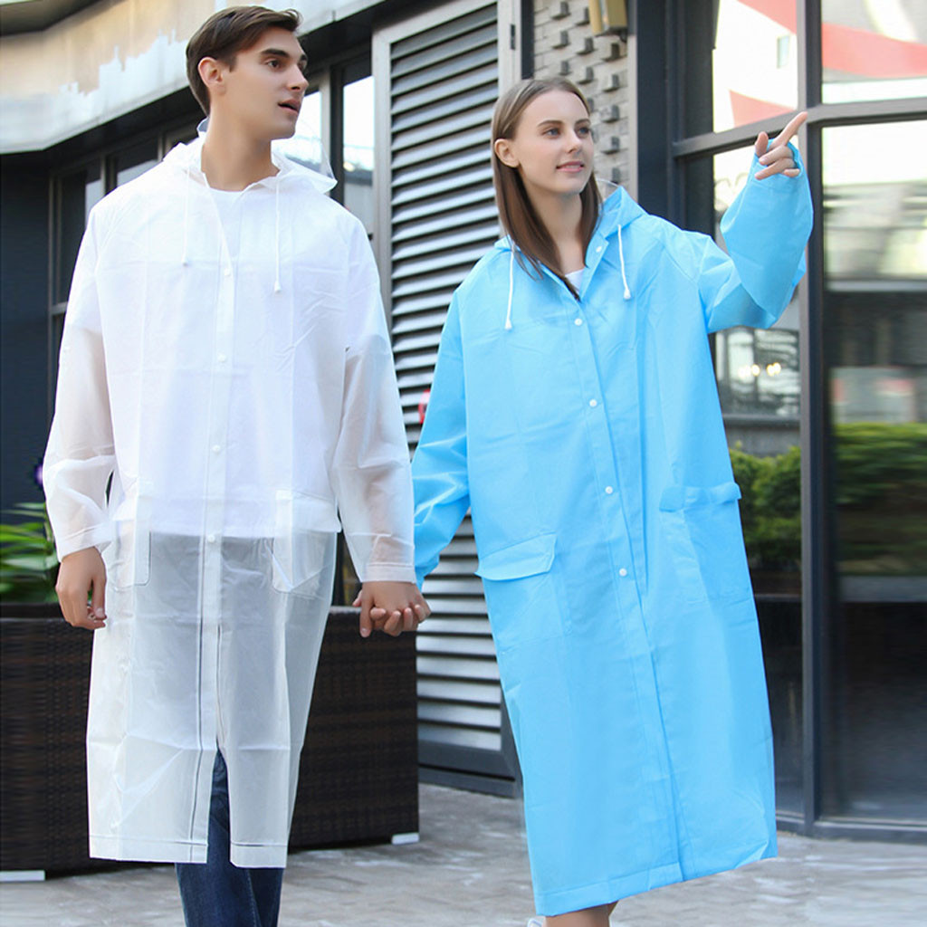 Outdoor Motorcycle Raincoat Long Men Women Hooded Jacket Rainproof Rainwear Rain Coat Poncho Environmental Driver Rain Jacket