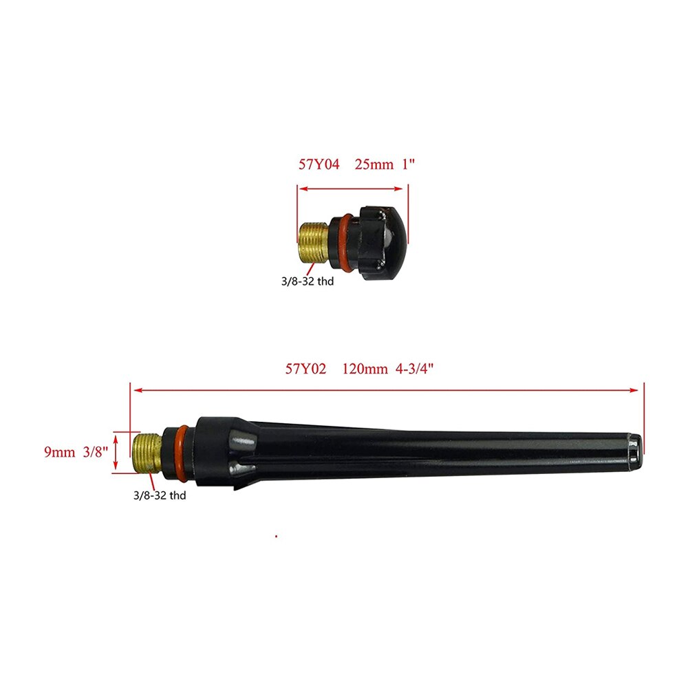 9Pcs Argon Tig Lastoorts Verbruiksartikelen Argon Arc Accessoires Tig Kits Voor Sr Wp 17 18 26