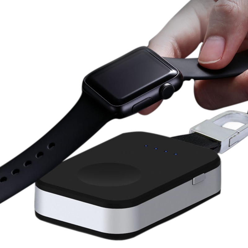 Externe batterij voor apple watch 1 2 3 4 draadloze oplader powerbank 950 mah draagbare outdoor qi draadloze oplaad powerbank