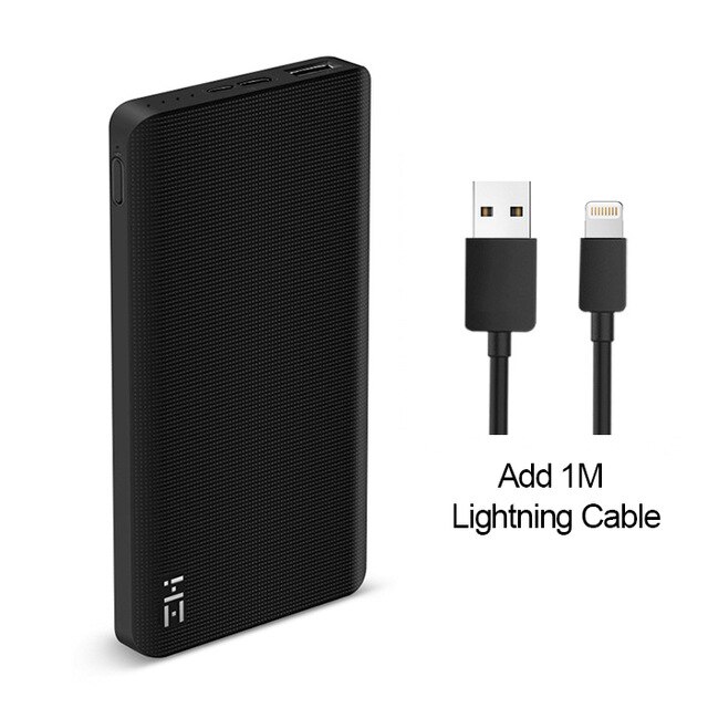 ZMI Mi Power Bank 10000mAh Power Pank External Battery portable charging Quick Charge Two-Way Fast Charging Pack Powerbank