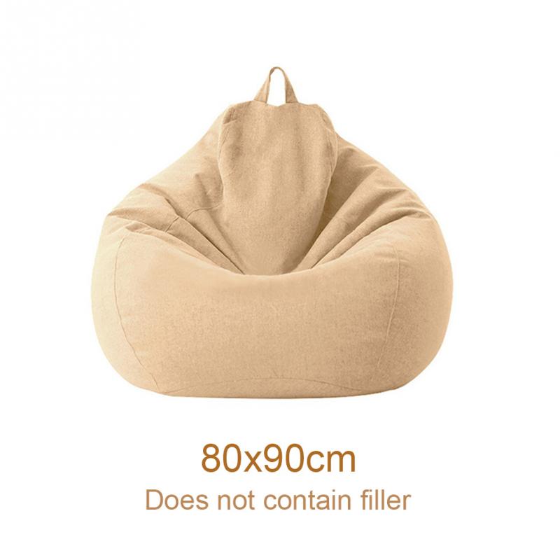 Luie Sofa Cover Effen Stoelbekleding Zonder Filler/Innerlijke Zitzak Poef Bladerdeeg Couch Tatami Woonkamer Meubels Cover