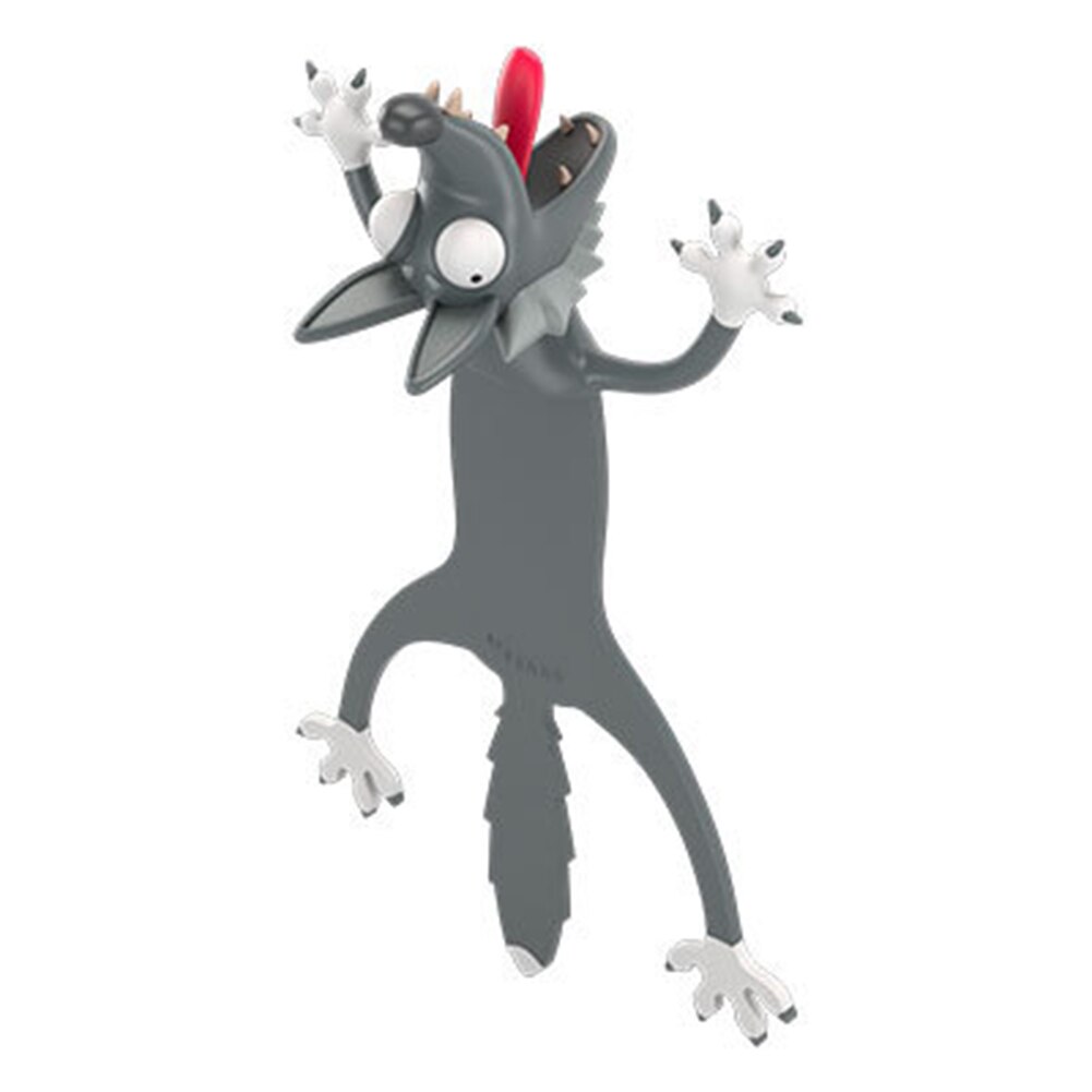 1 pièces 3D stéréo dessin animé marqueur animaux signets drôle étudiant école papeterie enfants signet pour les activités de fête: A4