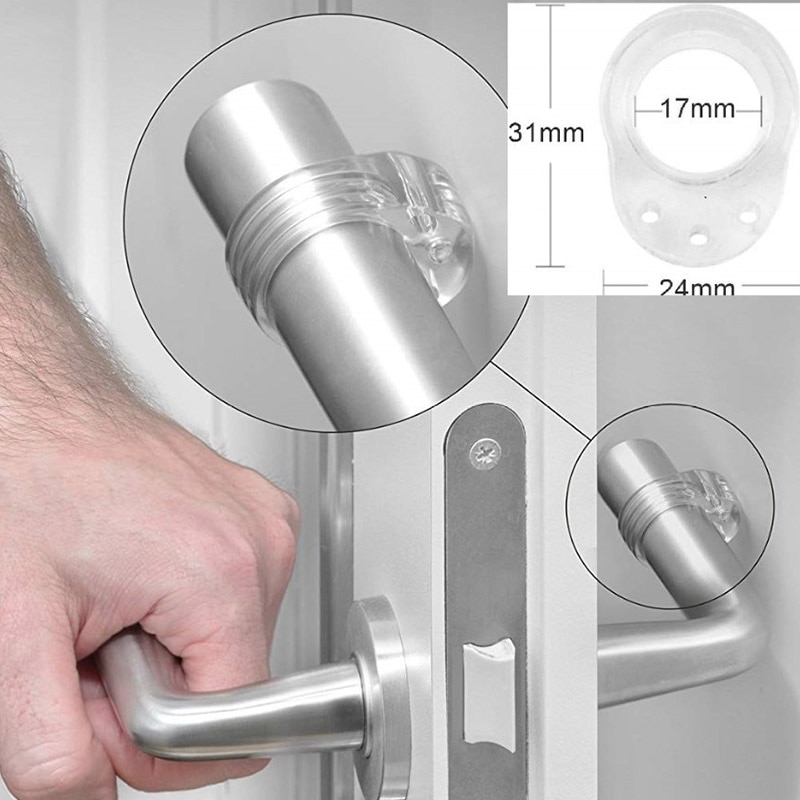 10 stk dørpropp gennemsigtig dørhåndtag buffer vægbeskyttelse silicagel dørhåndtag buffer vægge og møbler beskyttende pude