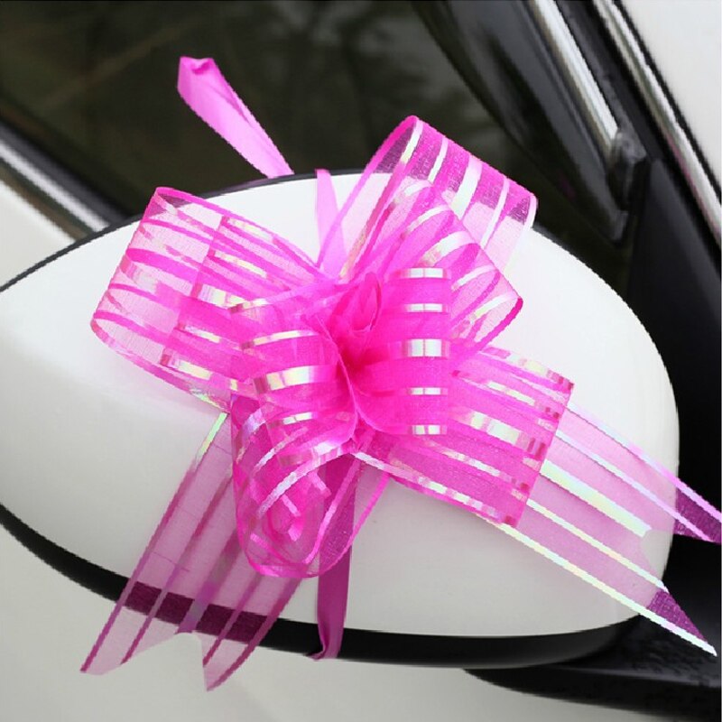 10Pcs Bowribbons Kerstcadeau Bloem Wrappers Voor Bruiloft Auto Verjaardag Evenementen Decoratie Gelukkig Nieuwjaar Cadeaus Decor