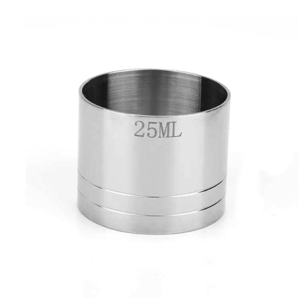Spirit Measuring Cup Practical Thimble Cylinder Shape Stainless Steel Bar Kitchen Wine Lightweight Jigger Durable Tool Party: 25ml