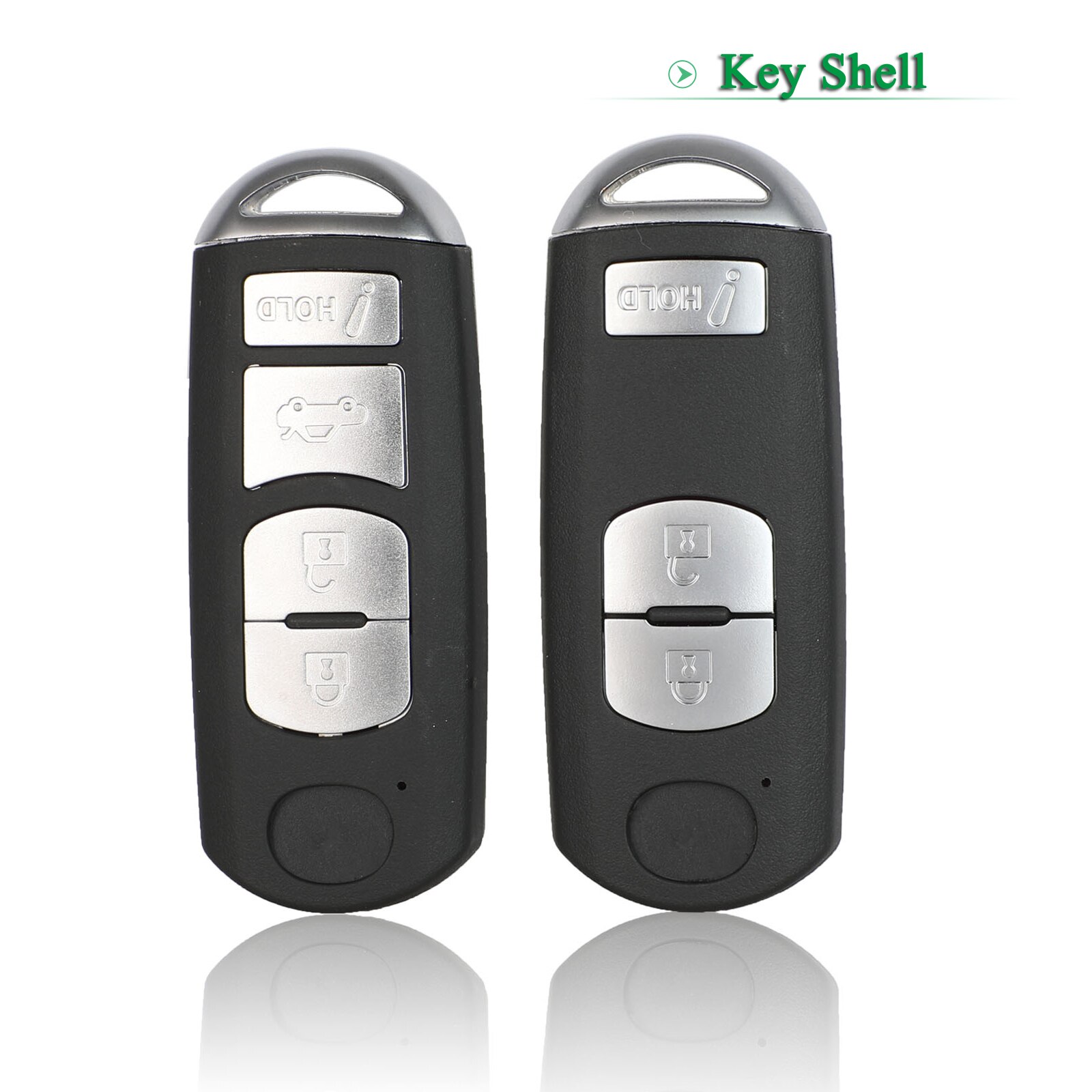 Bilchave 3 4 Buttons Remote Smart Key Shell For Mazda X-5 Summit Axela Atenza M3 M6 M2 CX-7 CX-9 With Uncut Key Blade