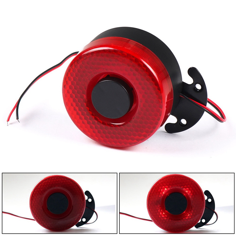 Sirena de advertencia automática para coche, bocina de aire de 12V-24V, CC, 105DB, alarmas de respaldo, LED