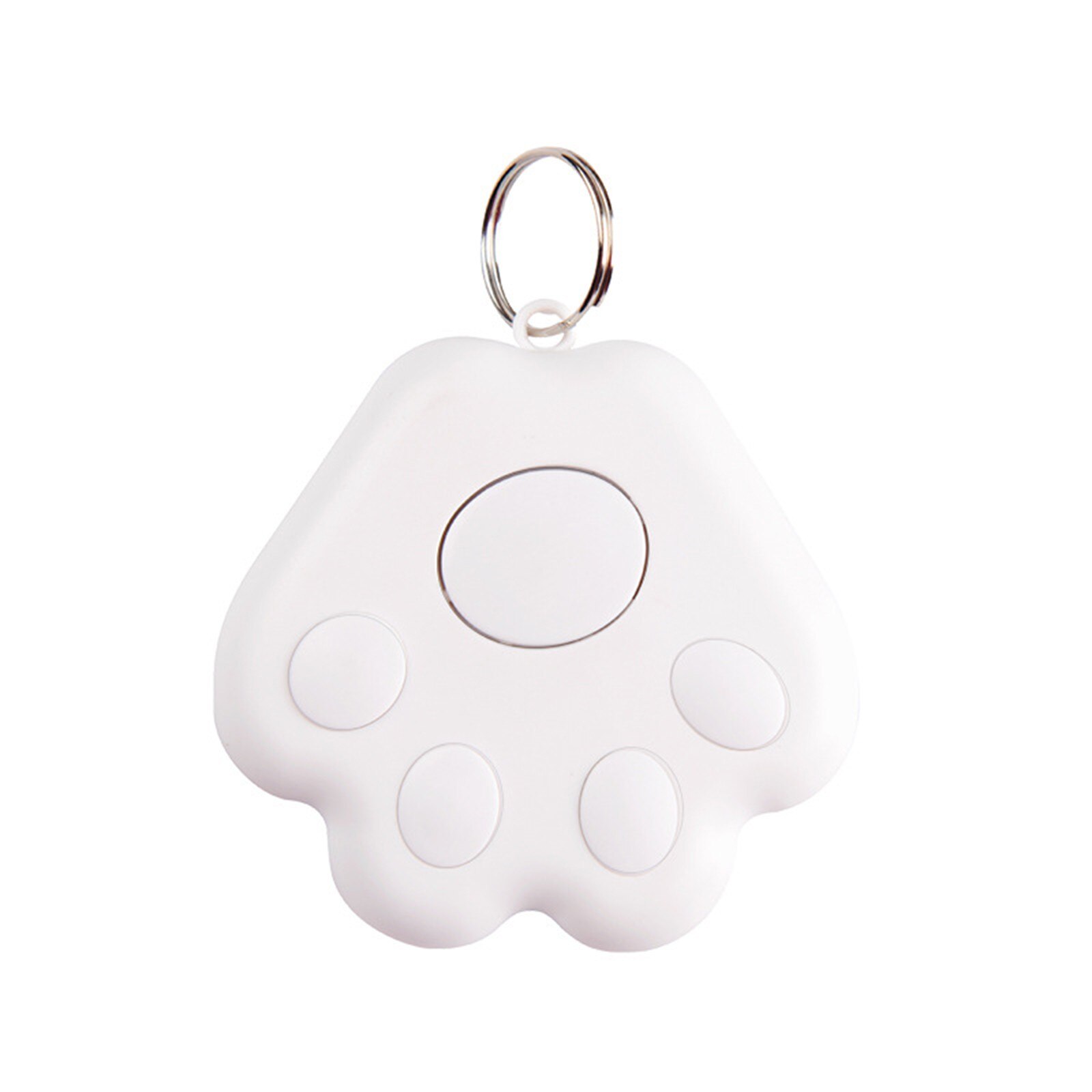 Mini Tracking Device Bagage Sleutel Kind Finder Pet Tracker Locatie Bluetooth Smart Activiteit Trackers Voertuig Anti-Verloren Sleutelhanger: White