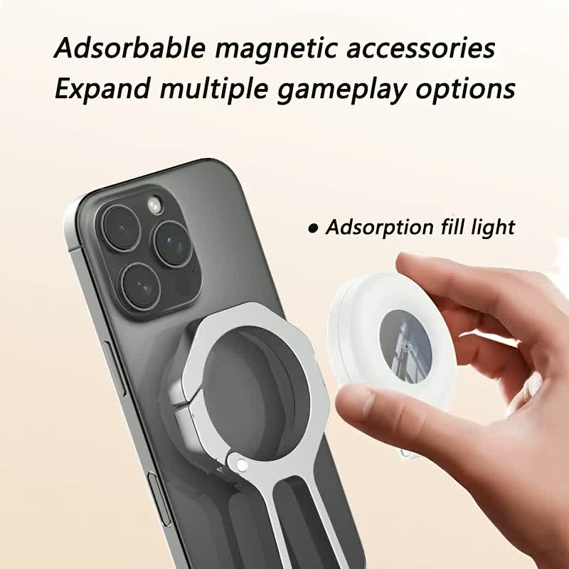 Trípode magnético compacto para teléfono 2025, 360 ° Giratorio, innovador de aleación, imán de doble cara, compatible con iPhone 12+