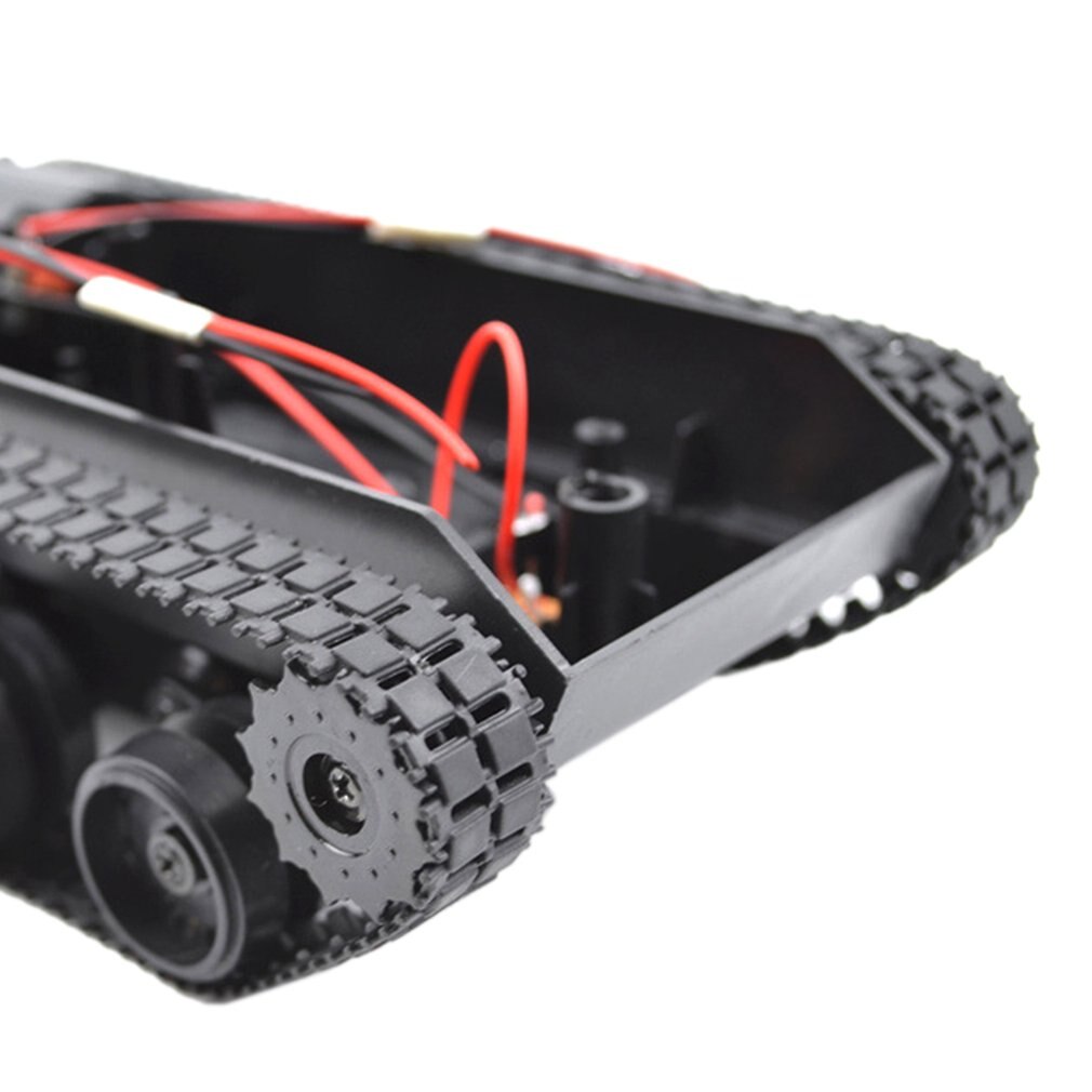 Light-Duty Shock-Absorberende Tank Rubber Crawler Car Chassis Kit Rupsvoertuig Rc Tank Smart Robot Diy Robot speelgoed