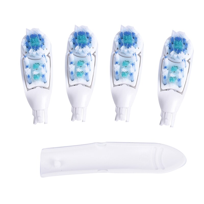 4 stuks opzetborstels voor oral-b cross action power dual clean vervangende borstel