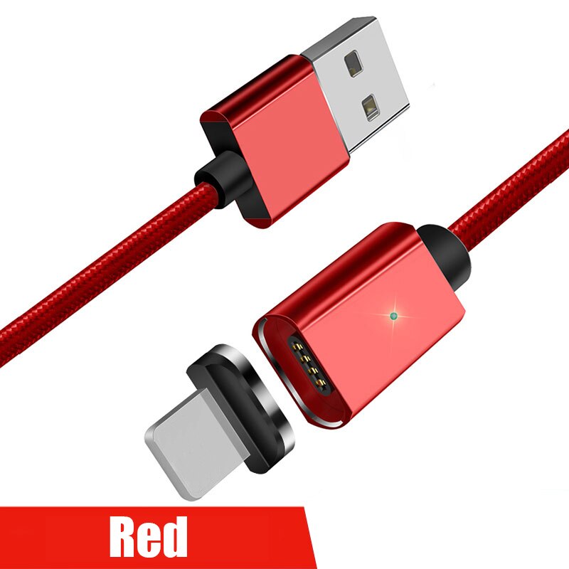 S Magnetische Kabel Micro Usb Type C Voor Micro Usd Kabel 1M 3A Snel Opladen Draad Type-C magneet Charger Datum Telefoon Kabel: red / for micro
