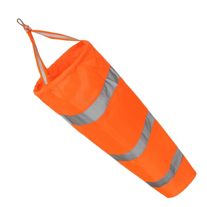 Airport Windsock Long Reflective Rip-stop Outdoor Rainbow Wind Measurement Sock Bag with Belt