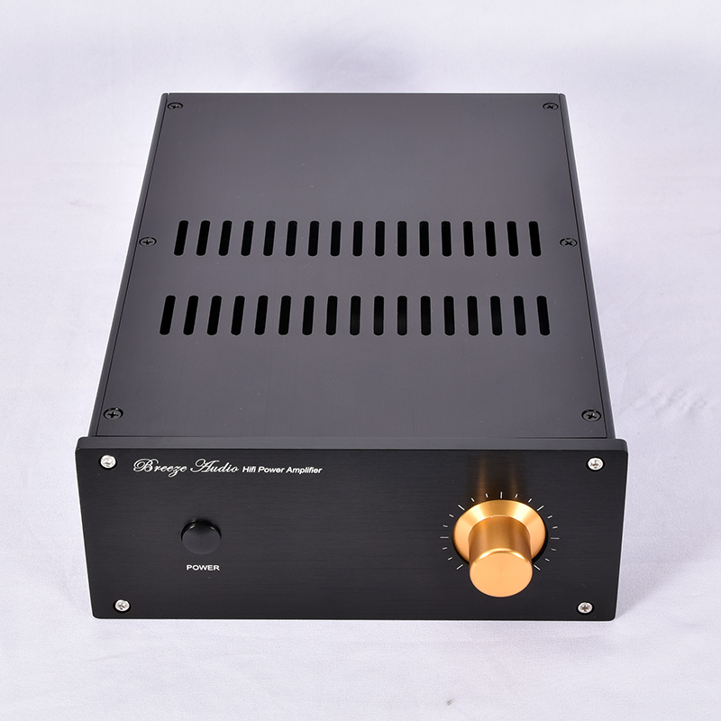 Full aluminum HIFI audio AMP chassis JC229 amplifier enclosure black desktop box DIY case 220 x90 x311MM