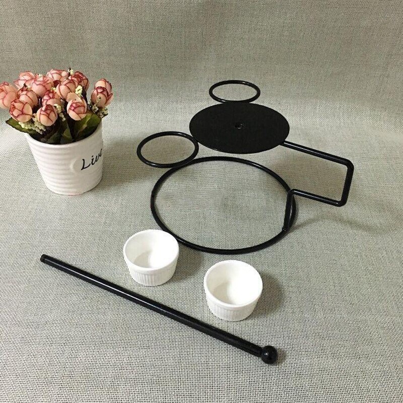 Spring Features Bread Tower Chicken Rack 1pcs Food Rack 2 Sauce Cups Tableware Supplies Food Donuts Onion Brick Straps