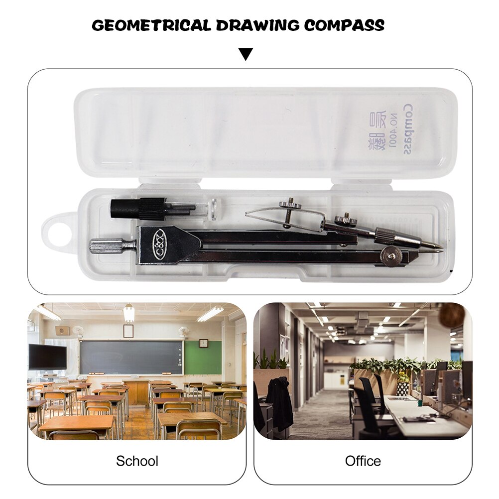 2Pcs Compass Drawing Tools Drawing Compasses Compass for Students School Supplies