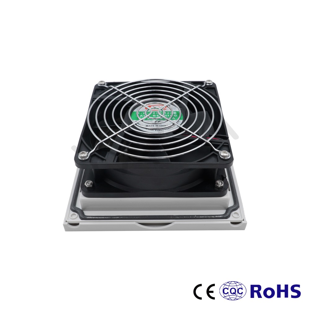 DC24V 12038 120mm ball bearing fan and 148.5*148.5*68.5mm Industrial Air Filter and metal guard FK6622.024