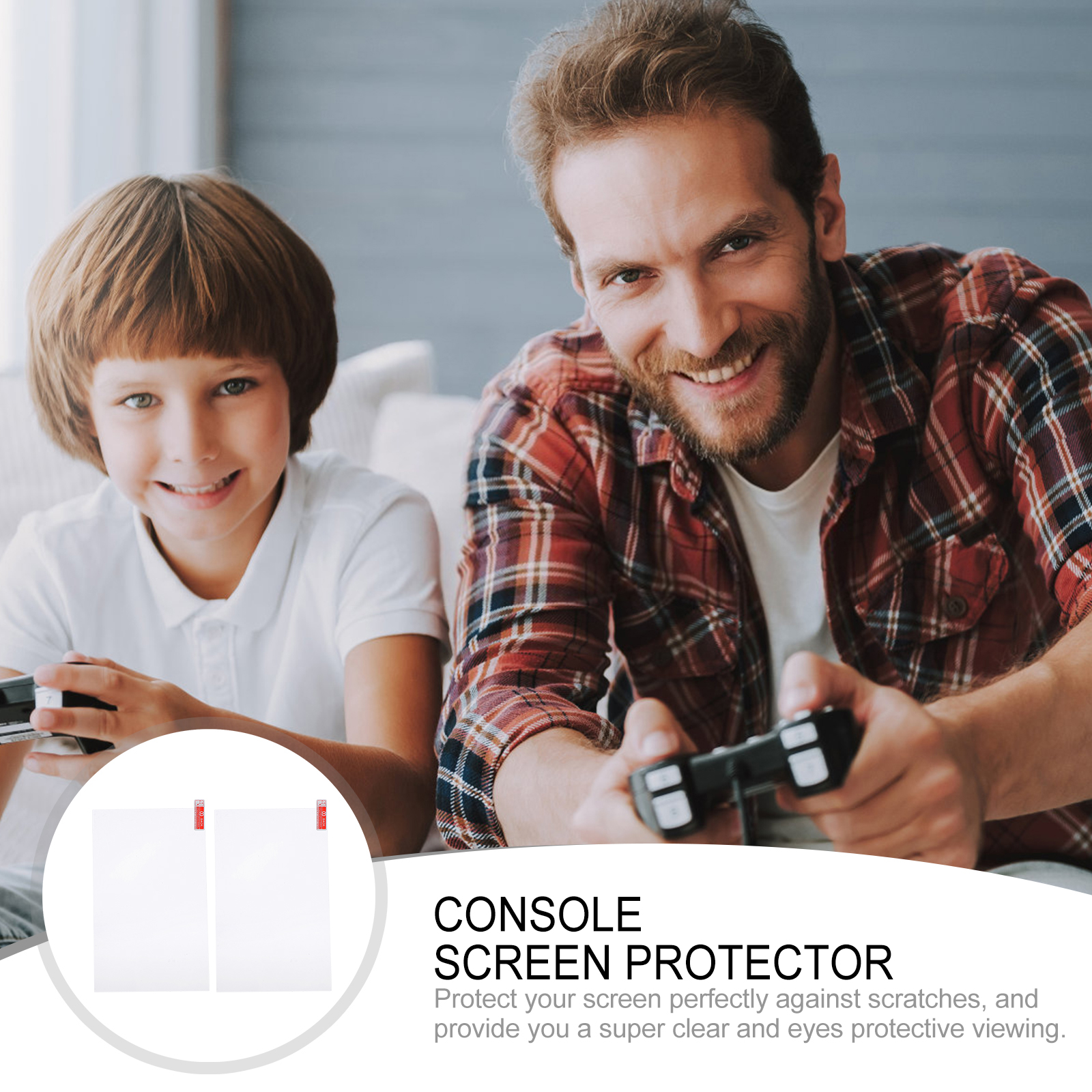2Pcs Game Console Glass Screen Protector Compatible for Steam Deck