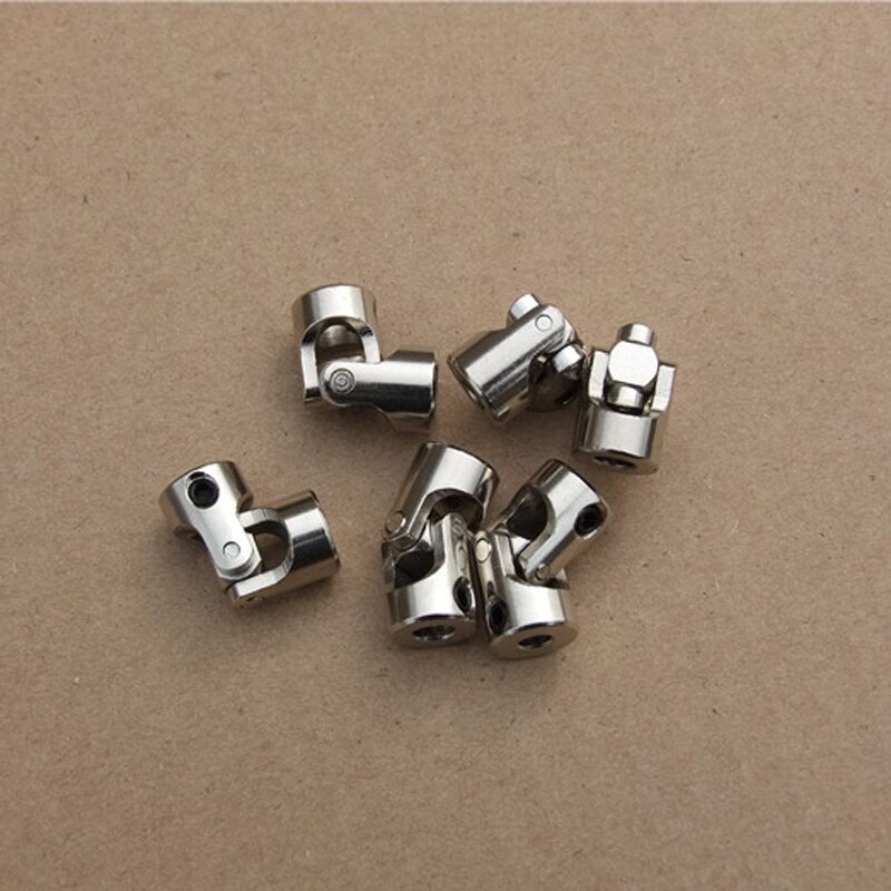 YEAHRUN 2PCS RC Car Boat Model Universal Shaft Coupler Motor Connector Metal Universal Joint Coupling Upgrade Parts